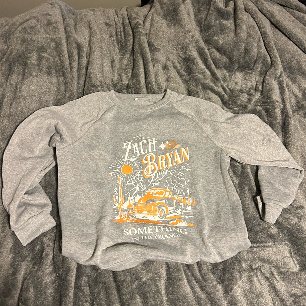zach bryan graphic crewneck sweatshirt women’s XL